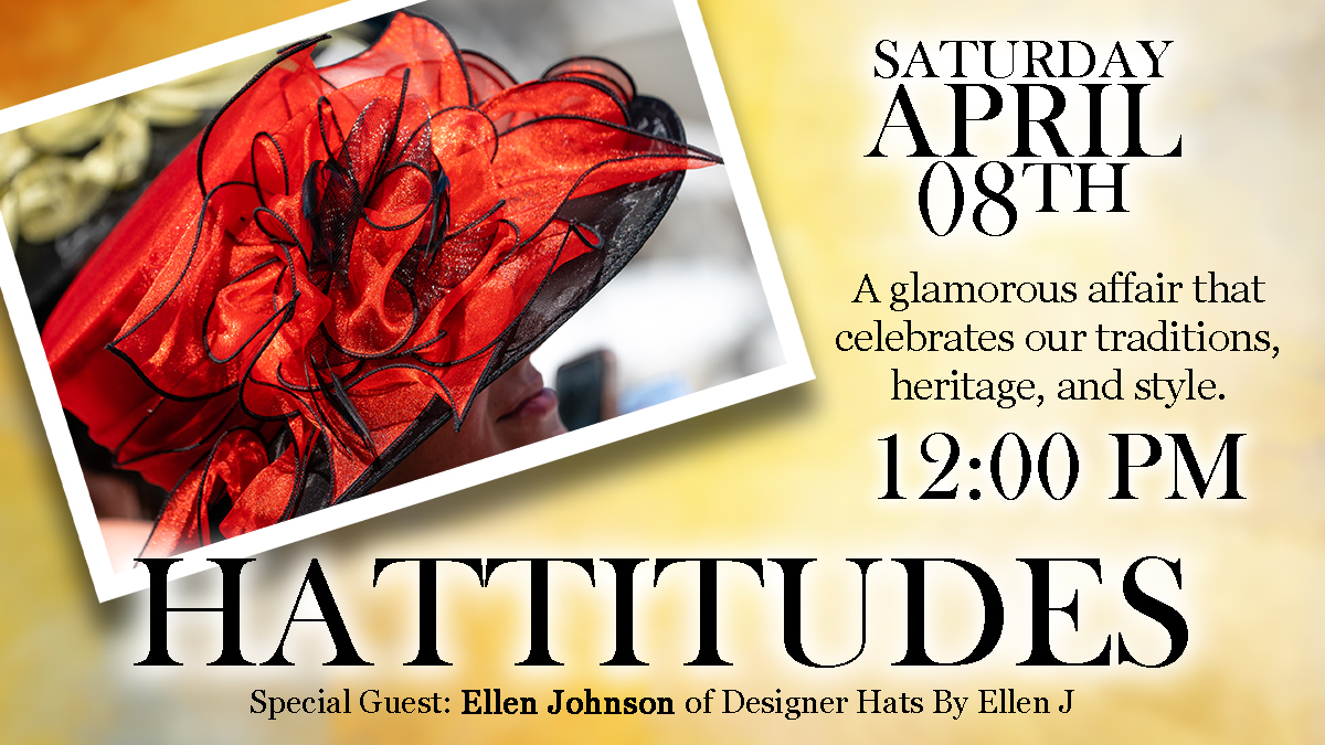 Hattitudes Banner celebrating church hats