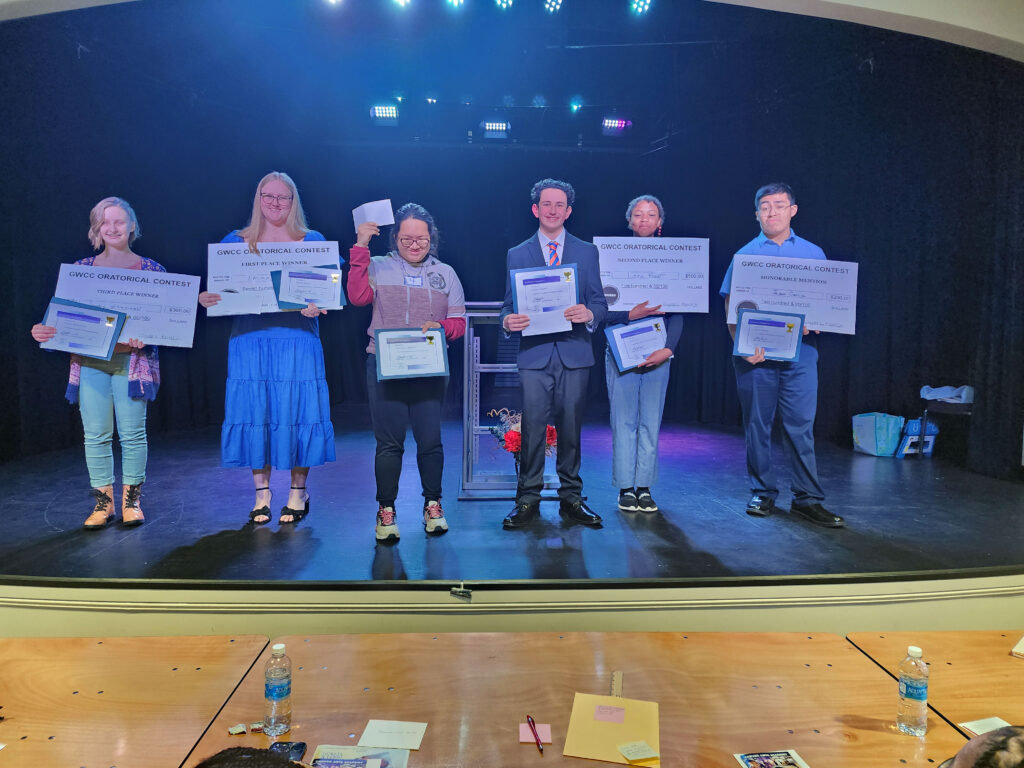 GWCC Asheboro Speech contest Winners