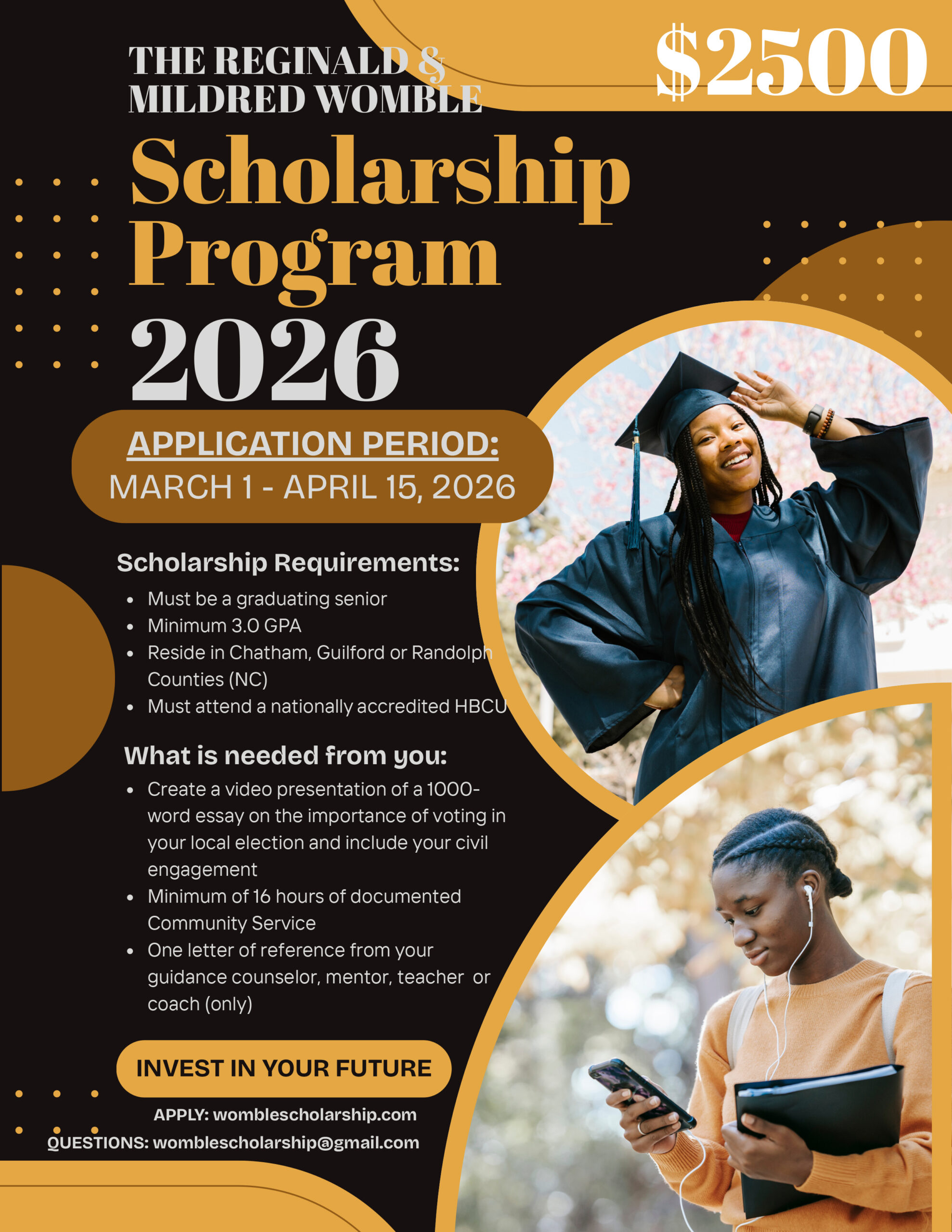 Reginald and Mildred Womble Scholarship